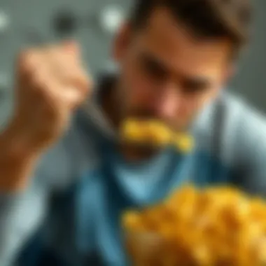 Corn Flakes in a Fitness Routine Fitness enthusiast enjoying a bowl of corn flakes