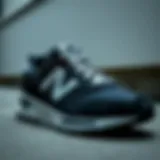 Modern Aesthetics of New Balance Sports Shoes Elegant black and white sports shoe design highlighting modern aesthetics