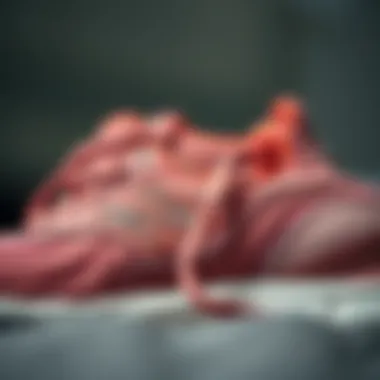 Durable Materials of New Balance Sports Shoes Detailed view of the shoe's materials emphasizing durability and style