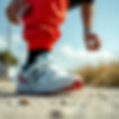 Versatility of New Balance Sports Shoes in Action Athlete showcasing the versatility of the shoe in different environments