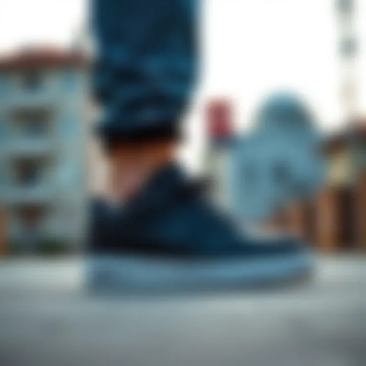 Nike Air Force Shadow in Urban Fashion Nike Air Force Shadow in a fashionable urban setting