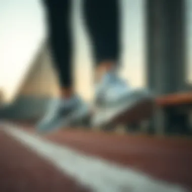 Nike sneakers in action during sports activities