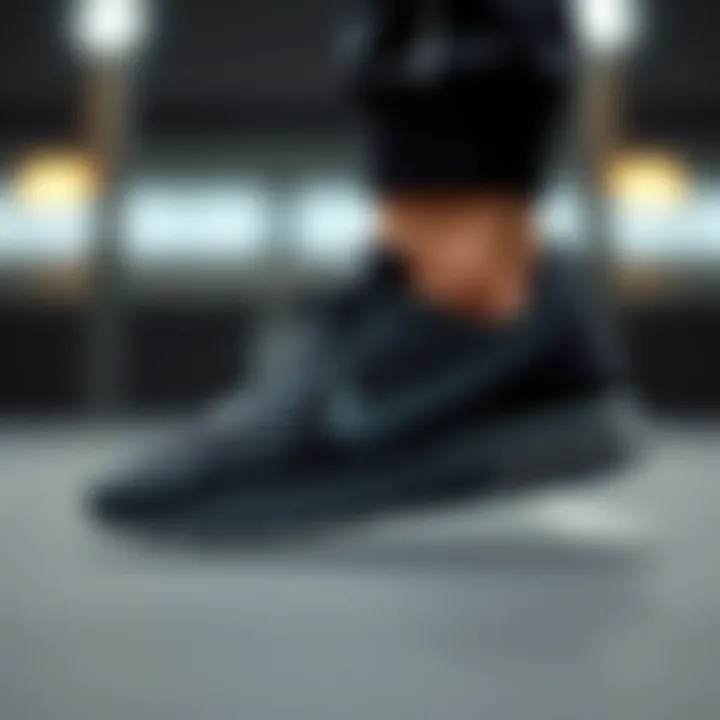 Comfortable fit of Nike shoes showcasing cushioning technology