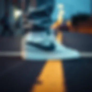 The comfort features of Nike Blazer Low in action