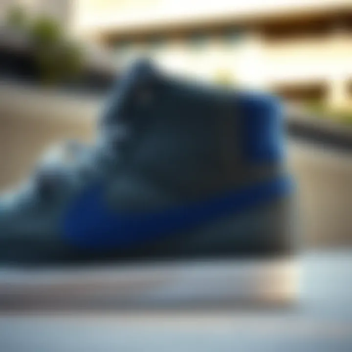 Close-up of the unique design details of Nike Blazer Mid '77 VNTG