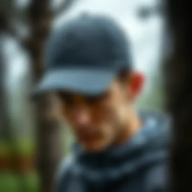 Athlete wearing Nike cap for outdoor activity