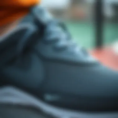 Close-Up: Materials and Design of Nike Court Borough Mid Winter Close-up of the Nike Court Borough Mid Winter detailing and materials