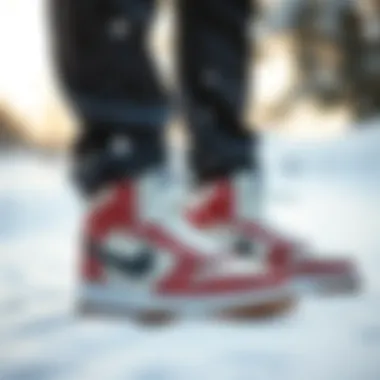 Nike Court Borough Mid Winter: Stylish in Snow Stylish Nike Court Borough Mid Winter in a snowy environment