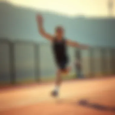 Athlete Enjoying Freedom of Movement Athlete enjoying freedom of movement