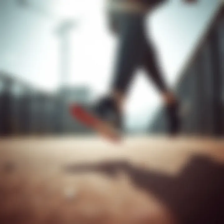 Stylish Nike footwear in action during a workout