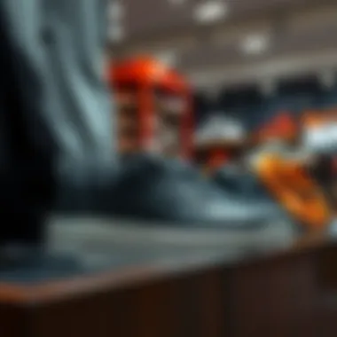 A display of Nike Gri Air Force alongside other Nike collections.