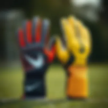 Comparative Analysis of Goalkeeper Gloves Comparison of Nike Phantom Elite glove with a competitor's model to highlight its advantages.
