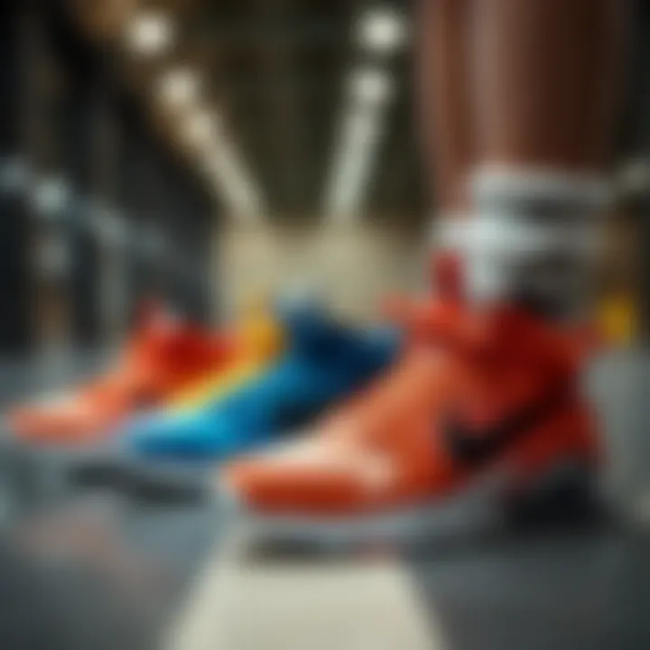 Contrasting styles of Nike pump collection for various sports