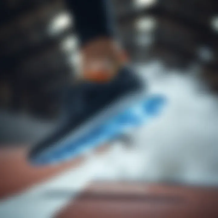 Performance of Nike pump in action during sports