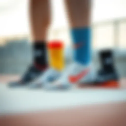 Stylish Nike socks in various colors