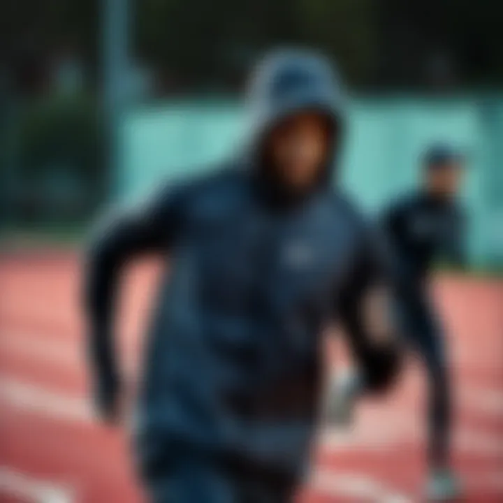 Nike tracksuit in a sports setting