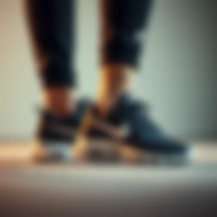 User experience showcasing comfort while wearing Nike sneakers