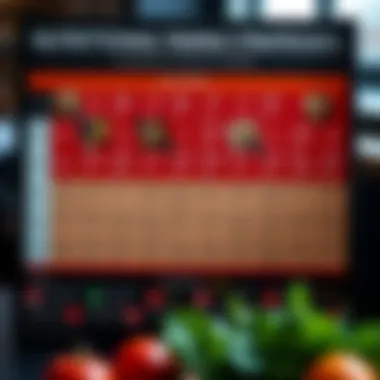 Chart displaying nutritional timing strategies