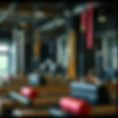 Pilates equipment options displayed