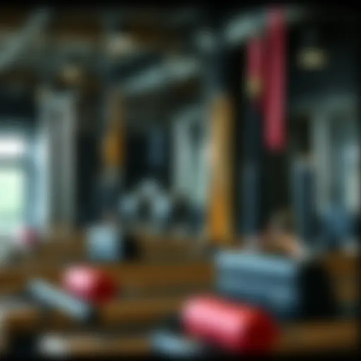 Pilates equipment options displayed