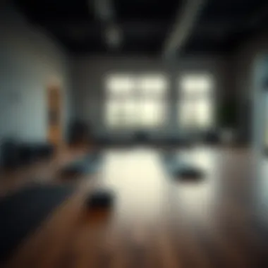 A serene Pilates studio with mats and equipment