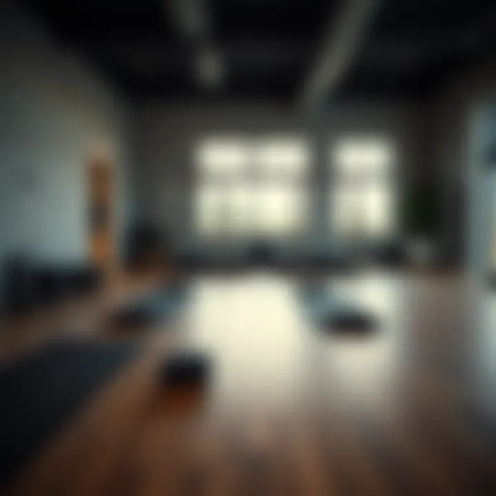 A serene Pilates studio with mats and equipment