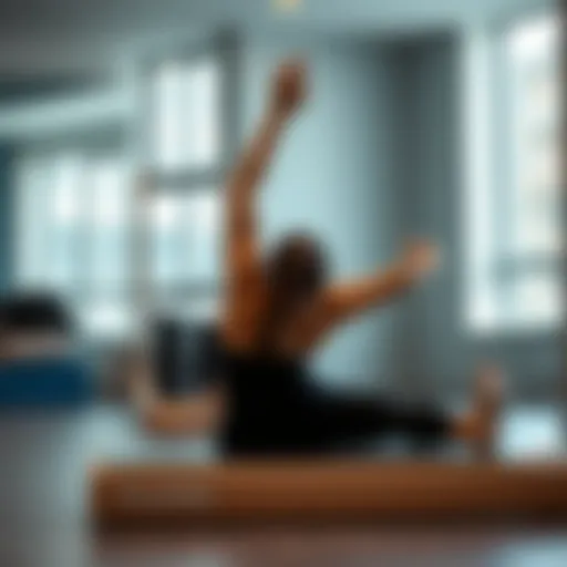 Dynamic Pilates exercise enhancing core strength