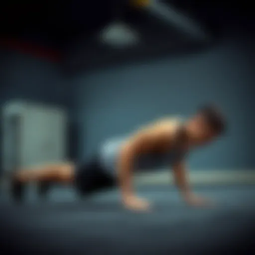 A person performing the plank exercise with proper form