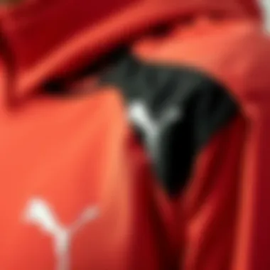 Exquisite Craftsmanship Insights Close-up of Puma apparel details and stitching