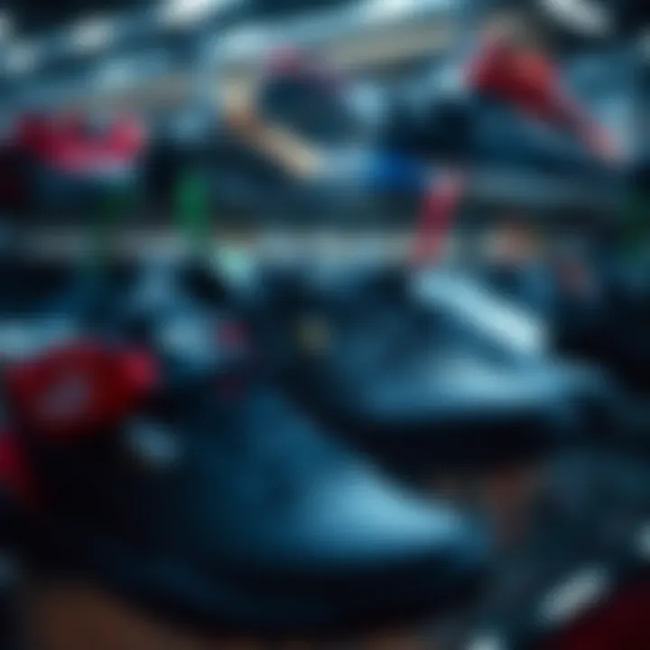 Puma Black Footwear Collection Various Puma black footwear models on display.