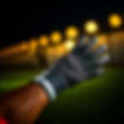 Dynamic sports gloves in action