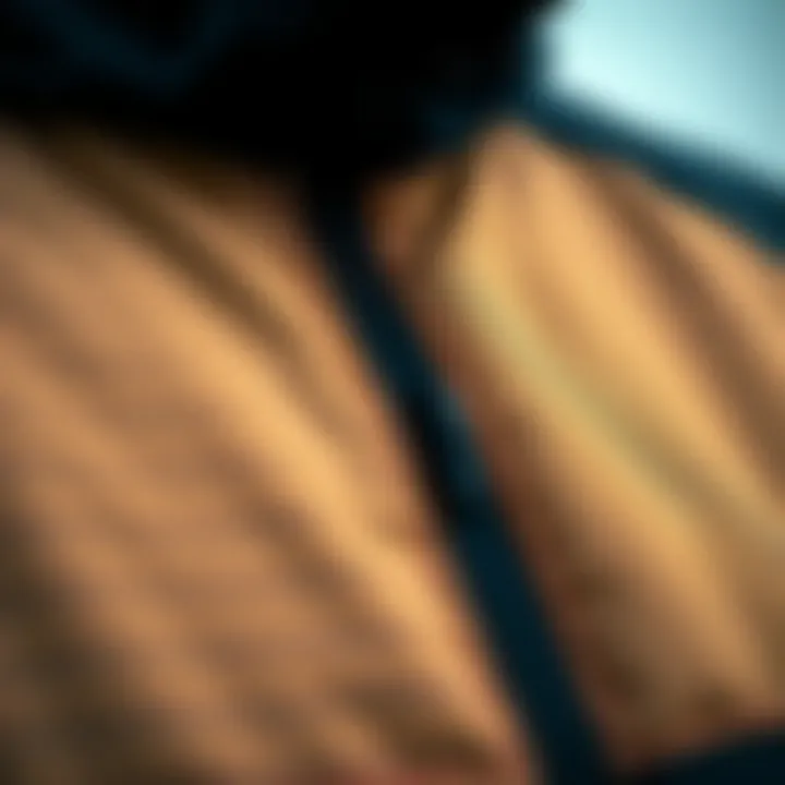 Exploring the Fabric Quality Close-up of Puma jacket fabric texture