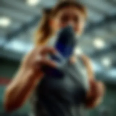 Active lifestyle with Puma water bottle during workout