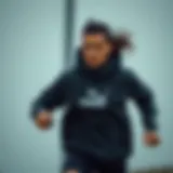 Dynamic athlete showcasing Puma Simul8 gear in action