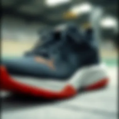 Close-up of high-quality materials used in Puma shoes