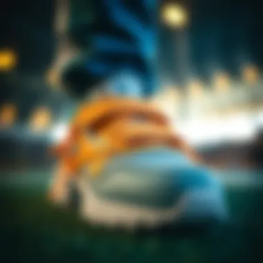 Close-up of Reebok kids sports shoe showcasing its unique design