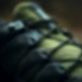 Close-up of the Salomon Outsnap CSWP showcasing its intricate design and materials.