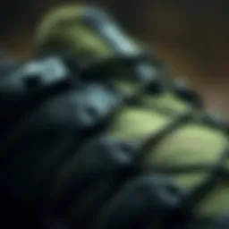 Close-up of the Salomon Outsnap CSWP showcasing its intricate design and materials.