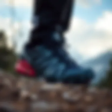 Salomon Speedcross 4 displayed against a serene outdoor background