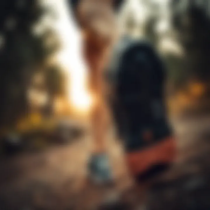 Runner showcasing Salomon Speedcross 4 during a trail run