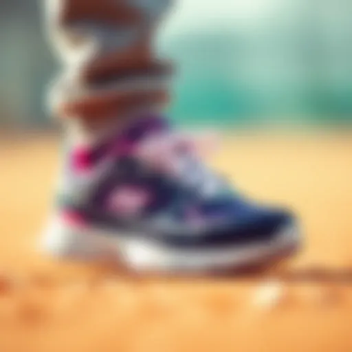 Stylish design of Skechers D'lites Kids shoes