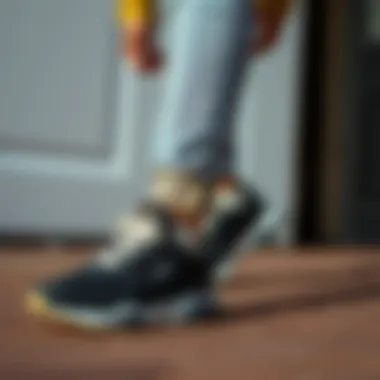 Styling with Skechers D'LUX Walker Fashionable outfit complemented by Skechers D'LUX Walker black shoes