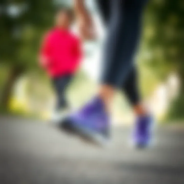 Active individual wearing Skechers Go Walk Flex during a workout