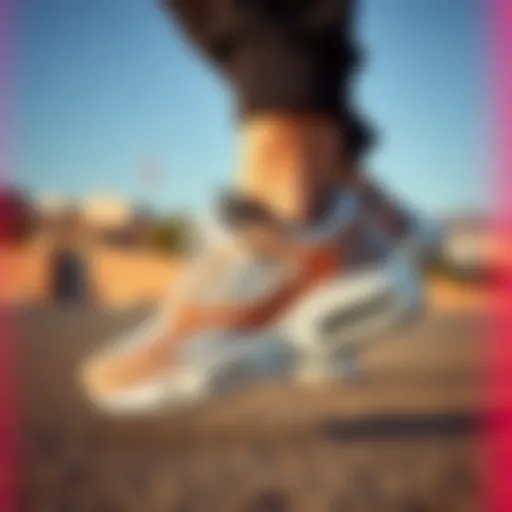 Stylish design of Skechers walking shoes