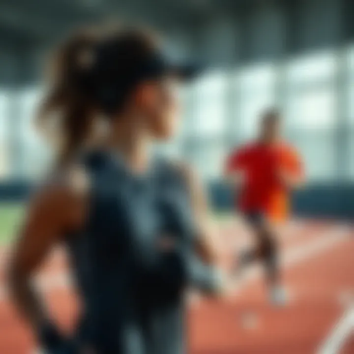 Optimal Performance in Sportswear Athletes wearing performance gear during activity