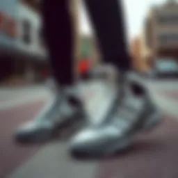 Stylish athletic boots for women in urban settings