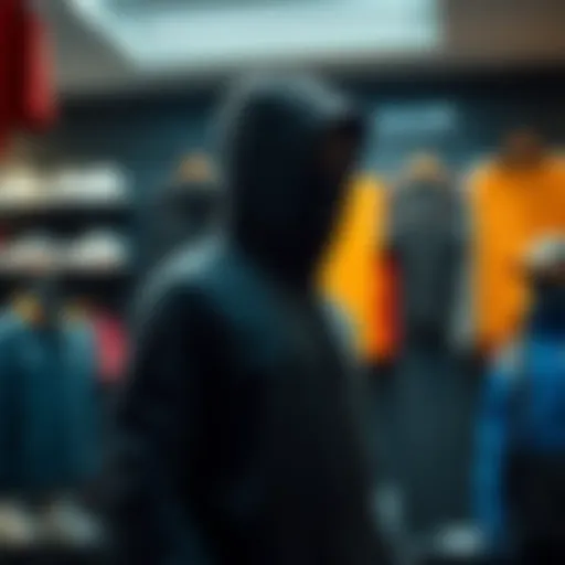 Dynamic sports apparel display