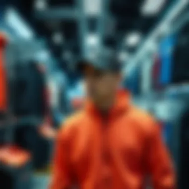 Engaging customer experience in a sports store