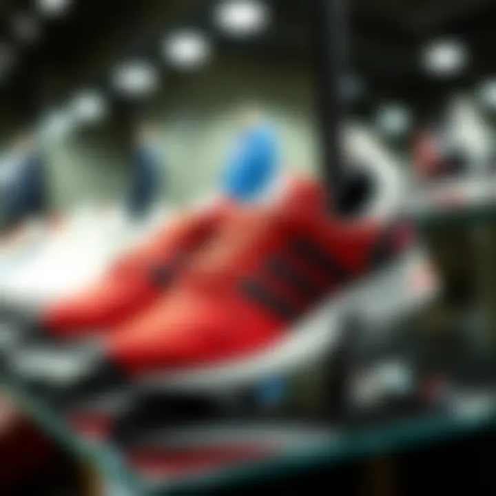 Stylish Adidas Mickey Mouse sneakers on display