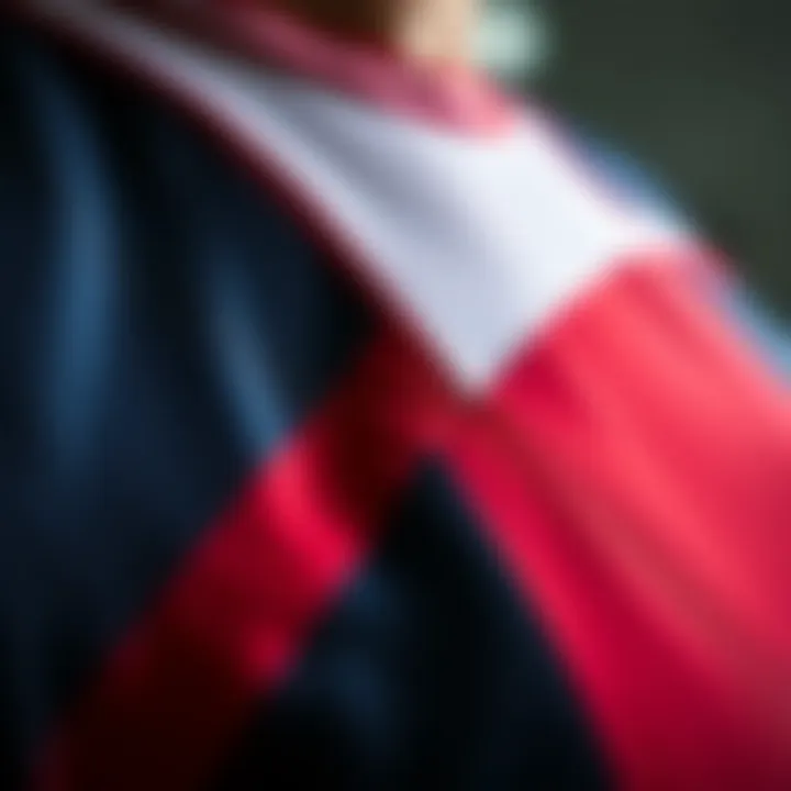 Close-up of fabric technology enhancing performance